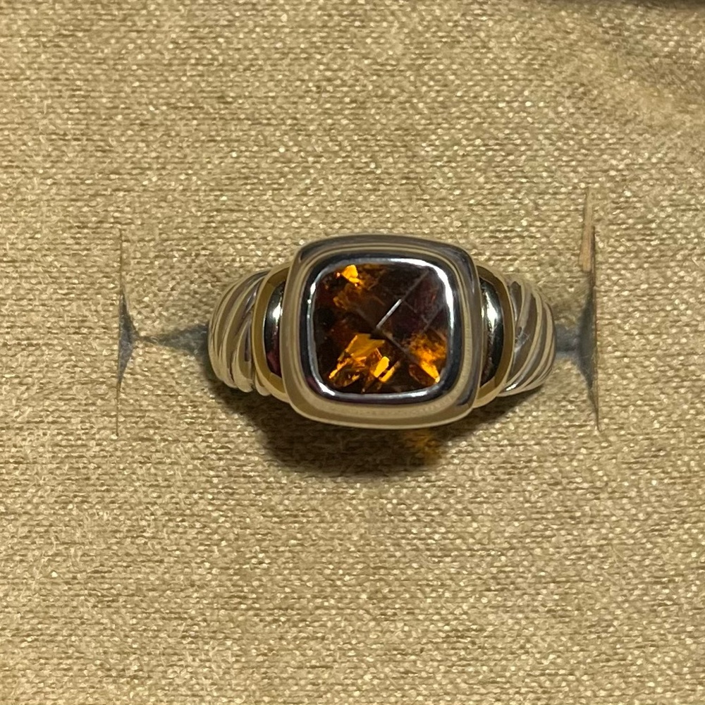 🧡David Yurman 14k Gold and Sterling Silver Citrine Ring. PRICE IS FIRM.